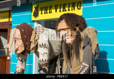 L'Islande Akureyri centre-ville centre de la deuxième plus grande ville dans les troll Viking store Banque D'Images