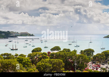 Le port de St.Thomas, Îles Vierges Américaines Banque D'Images