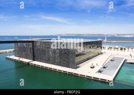 Marseille, France, bâtiment de musée des Civilisations européennes et méditerranéennes Banque D'Images