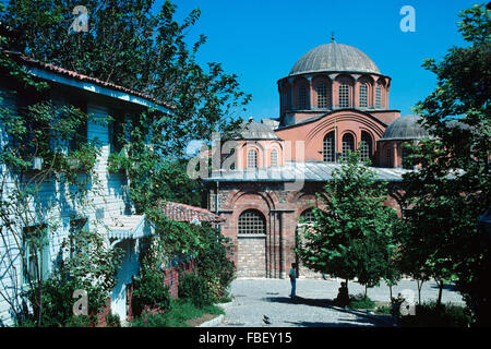 Mosquée Kariye ou Saint Sauveur à Chora Byzantine Church (c11e) Istanbul Banque D'Images