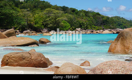 Anse Lazio beach parfait calme Banque D'Images