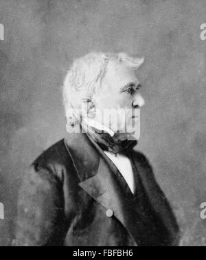 Daguerréotype de 12e président des États-Unis Zachary Taylor par Mathew Brady, c 1844-9 Banque D'Images