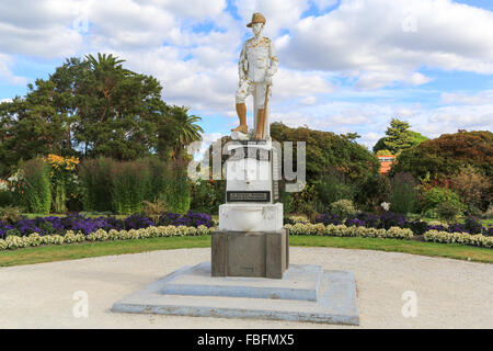 Boar War Memorial pour commémorer le courage de Fred W. Wylie à Rotorua, Bay of Plenty, Nouvelle-Zélande. Banque D'Images