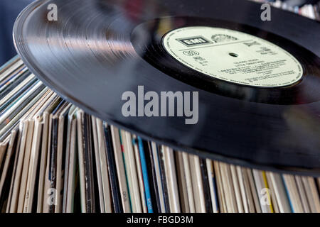 Disques vinyles Banque D'Images