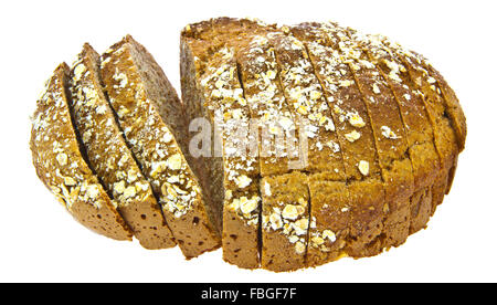 Irish soda bread sur fond blanc Banque D'Images