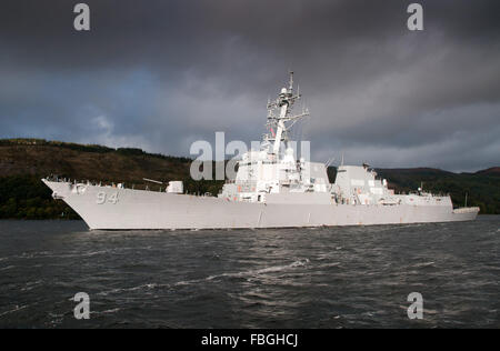 USS Nitze, classe Arleigh Burke, destructeur. Banque D'Images