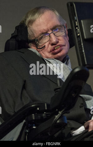 STARMUS annonce panneau de Stephen Hawking Médailles pour la communication scientifique à la Société royale comprend : le professeur Stephen Hawking Où : London, Royaume-Uni Quand : 16 déc 2015 Banque D'Images