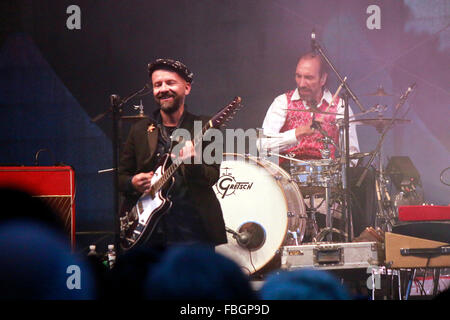 Auftritt der Band 'Shantel et le Bucovina Club Orkestar" Franzoesiches - Deutsch Fest vor dem Brandenburger Tor, 11. Juli 2015 Banque D'Images