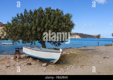 Des plages exotiques - Itanos, Crète, Grèce Banque D'Images