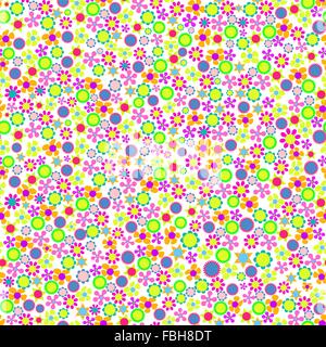 Floral coloré modèle homogène. Illustration de Vecteur