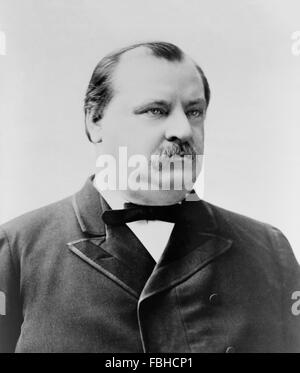 Grover Cleveland, portrait de la 22e et 24e président des États-Unis , prises entre 1880 et 1900 Banque D'Images