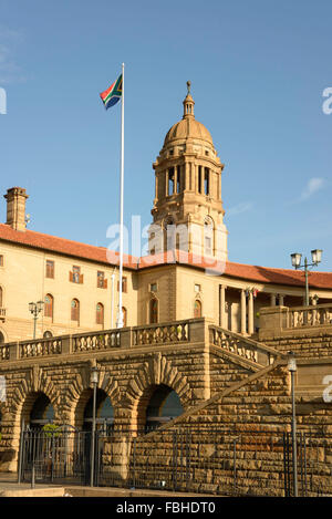 Pas de jardins à l'Union Buildings sur Meintjieskop, Pretoria, Ville de la municipalité de Tshwane, Gauteng, Afrique du Sud Banque D'Images