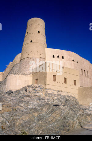 Bahla, Oman. Une partie de la reconstruction du fort. Banque D'Images