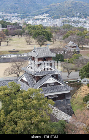 Le château de Kumamoto au Japon Banque D'Images