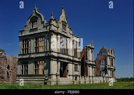 Moreton Corbet Château. Elizabethan House. Shawbury. Le Shropshire. L'Angleterre. UK. Banque D'Images