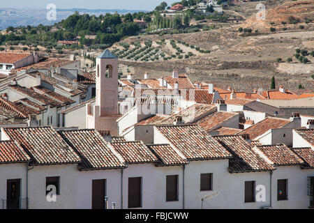 Voir l'historique de la petite ville Chinchon près de Madrid Banque D'Images