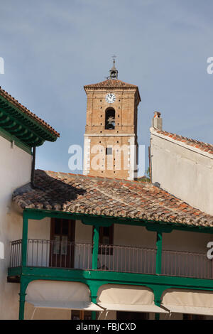 Voir l'historique de la petite ville Chinchon près de Madrid Banque D'Images