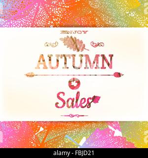 Vente d'automne arrière-plan. EPS 10 Illustration de Vecteur