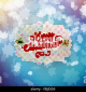 Joyeux Noël carte de vœux. EPS 10 Illustration de Vecteur