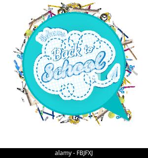 Retour à l'école. EPS 10 Illustration de Vecteur