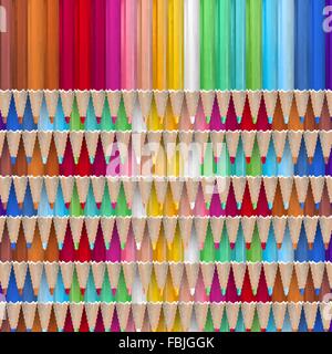 Crayons de couleur. EPS 10 Illustration de Vecteur