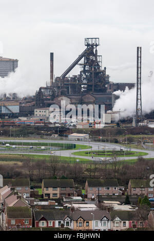 Tata Steel steel works à Port Talbot, Pays de Galles du Sud.