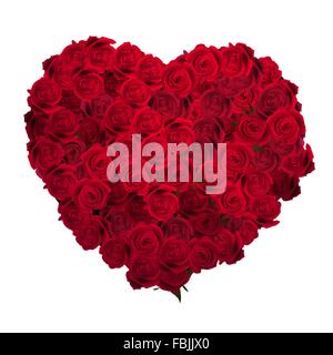 Valentines Day Cœur fait de roses rouges. EPS 10 Illustration de Vecteur