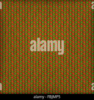 La couture, l'arrière-plan Rouge Vert Motif. EPS 10 Illustration de Vecteur