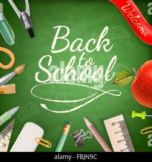 Bienvenue à l'école. EPS 10 Illustration de Vecteur