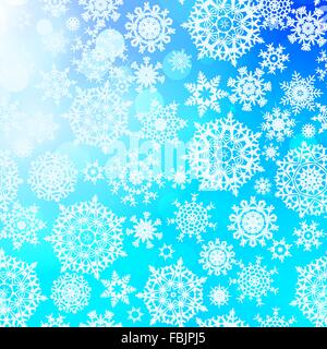 Modèle transparent avec des flocons de neige. EPS 10 Illustration de Vecteur