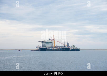 Plus grand navire Crane dans le port de Rotterdam Banque D'Images