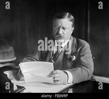 Theodore Roosevelt, portrait du 26e Président des Etats-Unis, c.1906 Banque D'Images