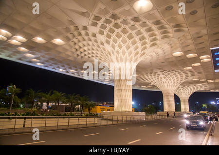 Détail de l'aéroport international de Chhatrapati Shivaji de Mumbai, Inde. Banque D'Images