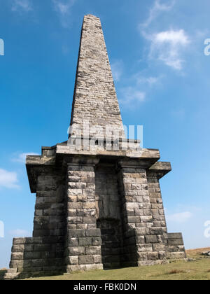 Stoodley Pike, partie de la Pennine Way , Calderdale Banque D'Images