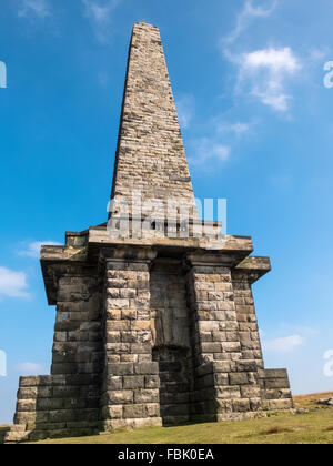 Stoodley Pike , partie de la Pennine Way , Calderdale Banque D'Images