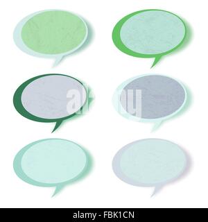Retro Speech bubbles set avec copie espace. EPS 8 Illustration de Vecteur