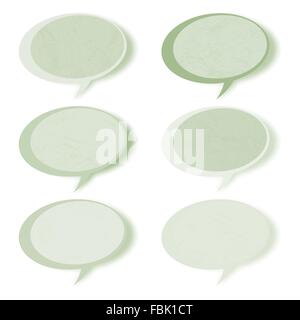 Retro Speech bubbles set avec copie espace. EPS 8 Illustration de Vecteur