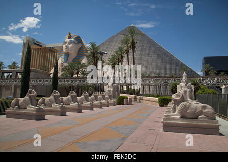 Le Luxor Hotel and Casino, Las Vegas Banque D'Images