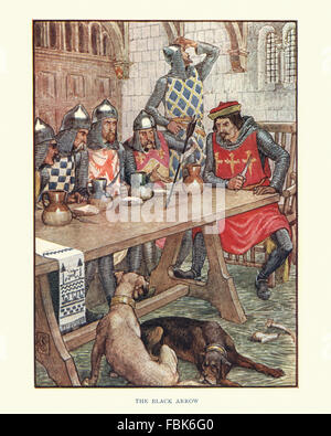 Illustration de l'histoire de Robin des Bois. Robin des Bois et la flèche noire. Par Walter Crane Banque D'Images