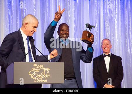 Hallandale Beach, FL, USA. 16 janvier, 2016. 16 janvier 2016 : Scènes de Eclipse 2015 Cérémonie de remise des Prix 2016. Gulfstream Park, Hallandale Beach (FL). Arron Haggart/ESW/CSM/Alamy Live News Banque D'Images