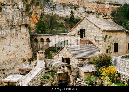 Saint-chély-du-Tarn, Gorges du Tarn, Sainte-Enimie, Lozère, France Banque D'Images