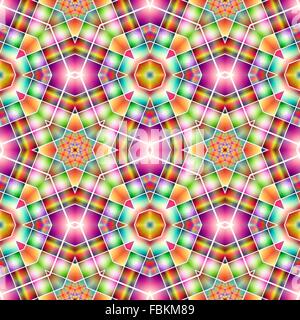 Kaléidoscope de couleurs tendance. Résumé fond idéal pour motif de papier peint et d'autres travaux. Banque D'Images