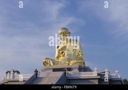 Big Buddha statue in wat Lahan Rai, Rayong, Thaïlande. Banque D'Images