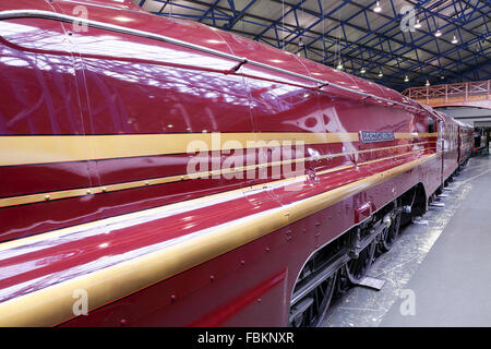 Historique des images de la duchesse d'Hamilton, locomotive simplifié vu ici à la National Railway Museum, York, Royaume-Uni. Banque D'Images