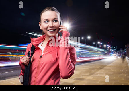 Runner dans la ville Banque D'Images