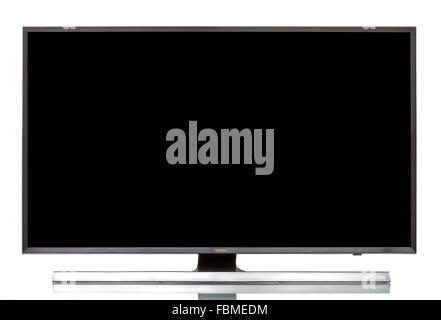 Portrait d'un Samsung 4K UHD JU7000 Smart TV - 40" (40,0" Diag.) Banque D'Images