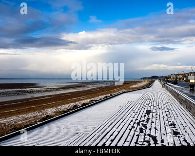 Promenade à la mer des Wadden à Hjerting, Esbjerg, Danemark Banque D'Images