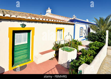 Portugal : maisons en Algarve Cacela Velha Banque D'Images