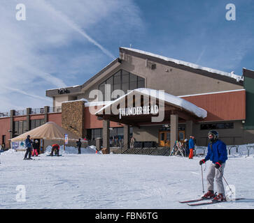 Grade 1 lodge, station de ski Steamboat, Steamboat Springs, Colorado. Banque D'Images
