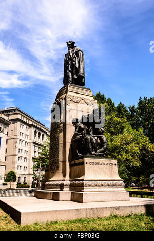 Le général Friedrich Wilhelm von Steuben Memorial, Lafayette Park, Pennsylvania Avenue NW, Washington, DC Banque D'Images